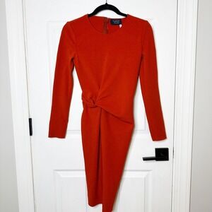 Lanvin | Dresses | Lanvin Red Lace Kneelength Dress | Poshmark